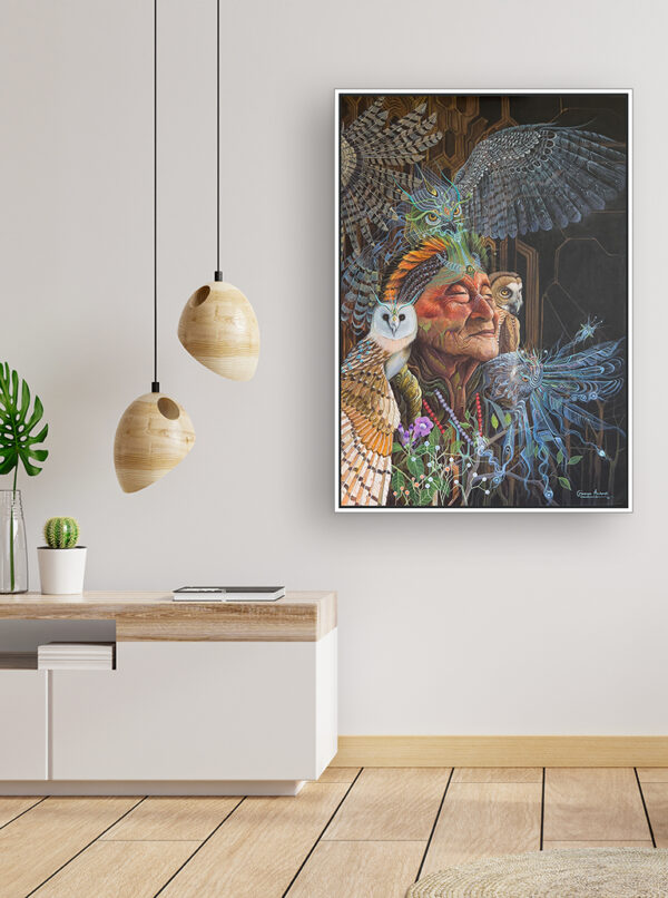 Zeitgenössische kunst kunstdrucke limitierte editionen galerie hamburg malerei schamanen ayahuasca zeremonie peru geenss archenti 8