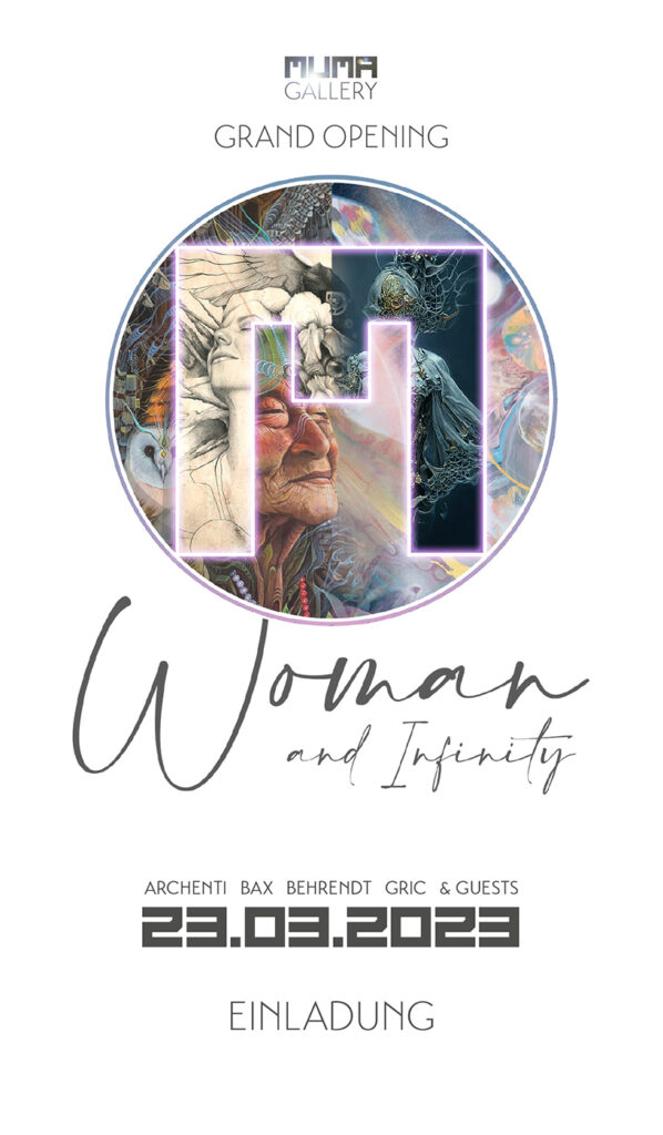 Muma Galerie Hamburg Einladung Ausstellung "Woman and Infinity"