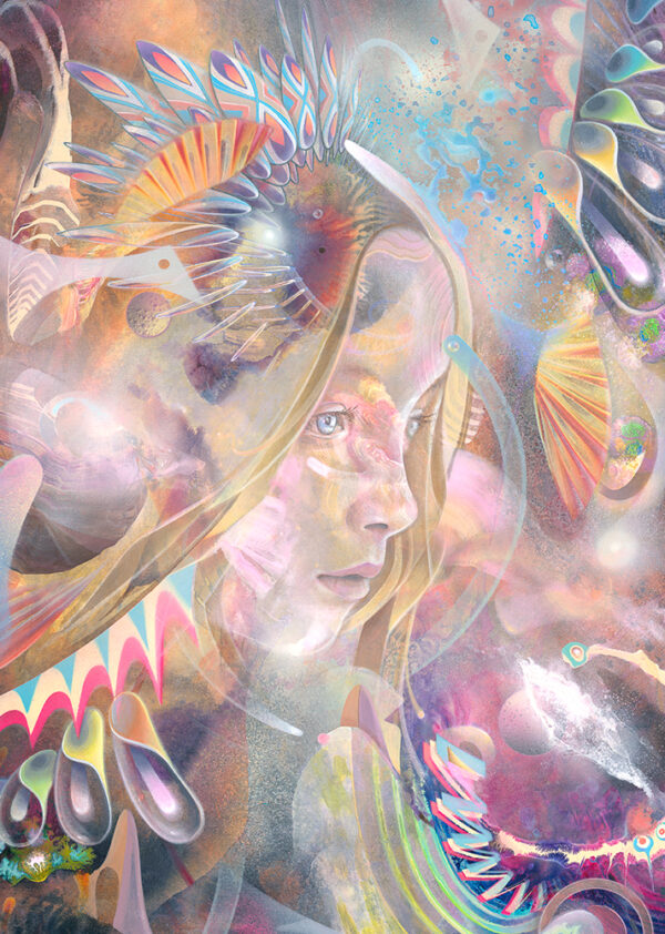 Konstantin Bax limitierte Edition Artprint Kunstdruck Psychedelische Kunst psychedelic art 10
