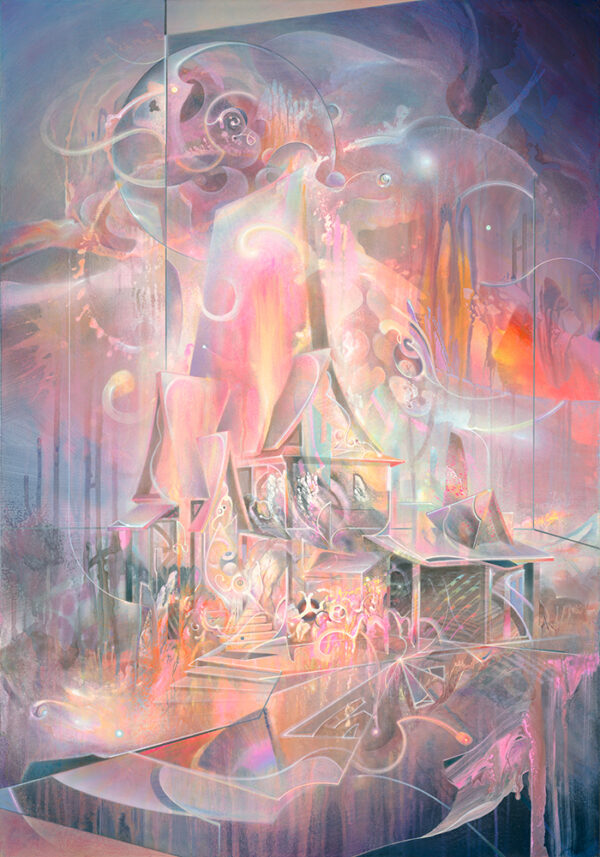 Konstantin Bax Original Kunstwerk MUMA Gallery Hamburg Psychedelische Kunst 4