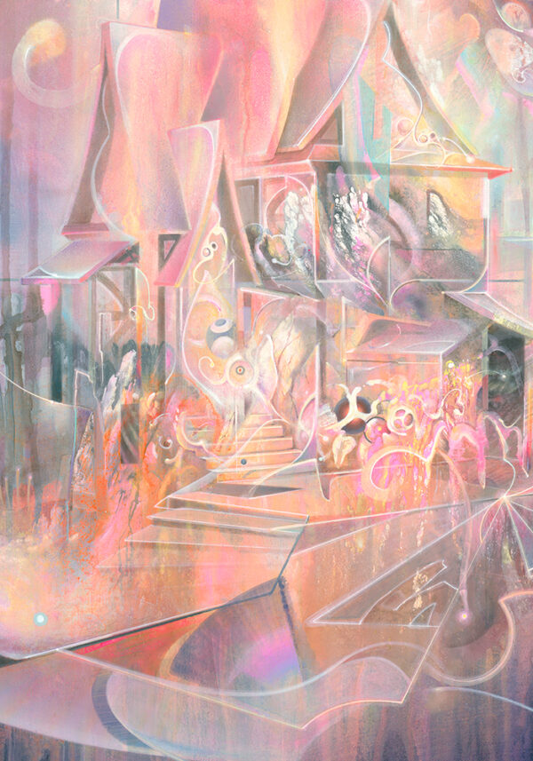 Konstantin Bax Original Kunstwerk MUMA Gallery Hamburg Psychedelische Kunst 5