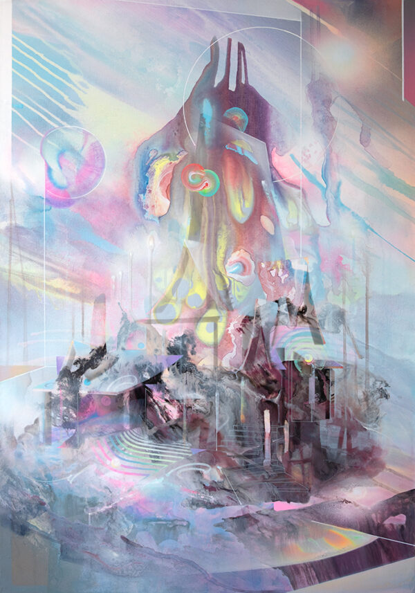 Konstantin Bax Original Kunstwerk MUMA Gallery Hamburg Psychedelische Kunst 8