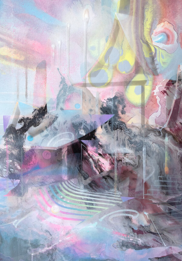 Konstantin Bax Original Kunstwerk MUMA Gallery Hamburg Psychedelische Kunst 9