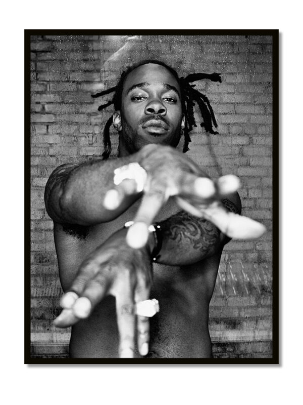 Künstlerisches Portrait „Busta Rhymes“ von Berry Behrendt aus dem Jahr 1999 – limitierte Fine Art Print Edition