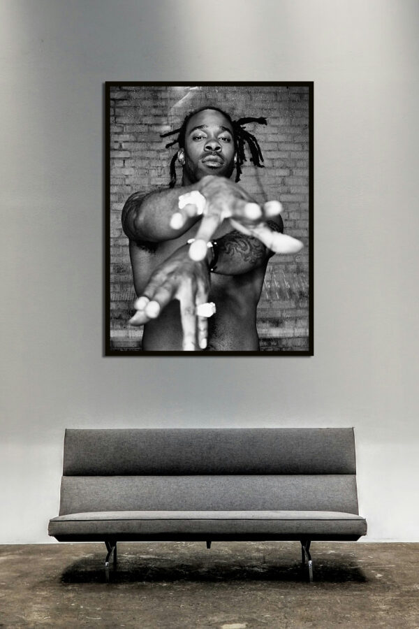 Künstlerisches Portrait „Busta Rhymes“ von Berry Behrendt aus dem Jahr 1999 – limitierte Fine Art Print Edition