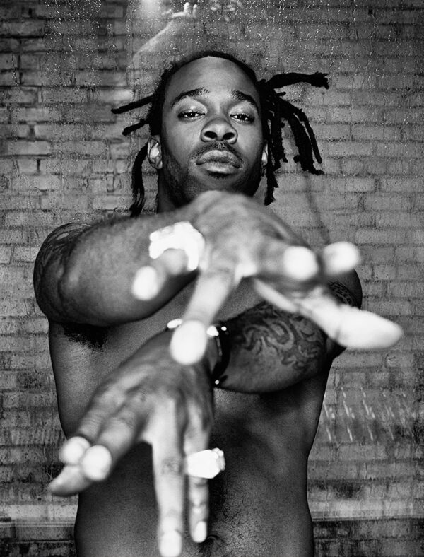 Künstlerisches Portrait „Busta Rhymes“ von Berry Behrendt aus dem Jahr 1999 – limitierte Fine Art Print Edition